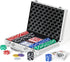 Boyzhood Poker Chips,200Pcs Poker Set with Aluminum Travel Case,11.5 Gram Poker Chips Set