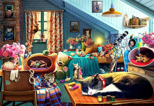Anatolian Puzzle - Kitten Play Bedroom, 260 Piece Jigsaw Puzzle, 3331, Multicolor