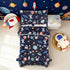 4 Piece Toddler Bedding Set, Ultra Soft and Breathable Cartoon Space Toddler