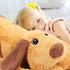Queekay Giant Dog Stuffed Animals Plush Toy, Body Hugging Pillow for Birthday Gifts (Brown, 43.3 Inch)
