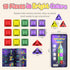 3+ 18pc) Desire Deluxe Micro Magnetic Tiles Building Blocks Toy - STEM Educational Travel Size Magnetic Blocks