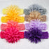 WillingTee 30pcs Baby Girls Headbands, Chiffon Flower Soft Stretchy Hair Accessories for Newborns & Toddlers