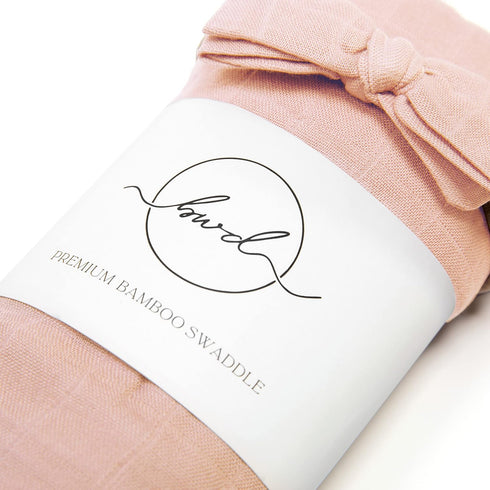 Set 47 Inches Premium Swaddle Blanket by BWD - Bamboo Viscose & Organic Cotton - Baby Girl Swaddle for Newborns