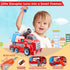 11inches 3-5 6-8 Set Large Take Apart Fire Toy Trucks for Boys Girls Kids Year Old Fire Rescue Vehicles with Electric