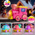 Set 2 3 4 5+ Funwee Steam Track Train for Toddlers, Magnetic Connection Train Toys w/Lights & Sounds, Electric Cartoon