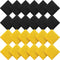 Sotiff Mini Nylon Cornhole Bean Bags 24 Pcs for Kids, Patriotic Hand Toss Party Game Supplies (Black, Yellow)