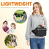 Small Diaper Bag with Portable Changing Pad, Crossbody Pack, Mini Fanny Pack for Baby Travel, Black