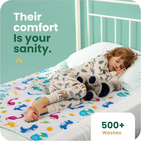 34x36 (2 Pack) IMPROVIA Pee Pads for Kids - Bed wetting Pads for Kids Potty Training Bed mats for Toddlers Waterproof