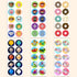 Unicorn Sticker Sheets for Kids - 20 Sheets, 200 Stickers, 1.5"