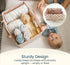 Tiny Twinkle Diaper Caddy Organizer | Foldable Baby Storage Basket with Removable Divider | Waterproof & Mess-Proof