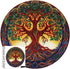Tree of Life Puzzles for Adults 1000 Pieces, Mandala Tree Jigsaw Puzzles, Nature Plant Round Puzzles, Hard Challenging Puzzles