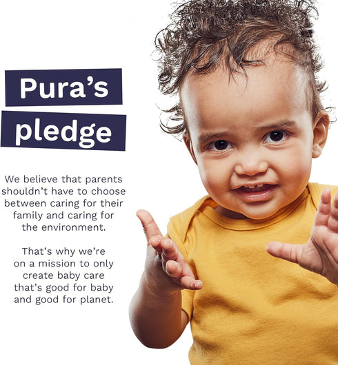 2 (7-13 lbs) 3 Packs 29 (87 Pura Hypoallergenic Diapers, Size Totally Chlorine Free, Wetness Indicator, Suitable