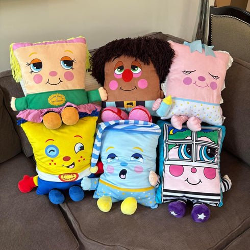 Pillow People 2-in-1 80's Cozy Window Rattler Plush - Toy & Pillow, Nostalgic Plush Pal Reimagined, Stuffed Rectangular