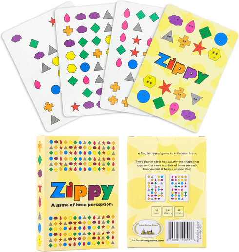 Zippy - A Game of Keen Perception for Ages 5-99 - Matching Observation Game for Kids and Adults, Visual Family Games