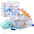 4-in-1 Tummy 4 1 PLAY Baby Play Mat - Dinosaur Baby Gyms & Playmats Time Mat Washable, Baby Activity Center
