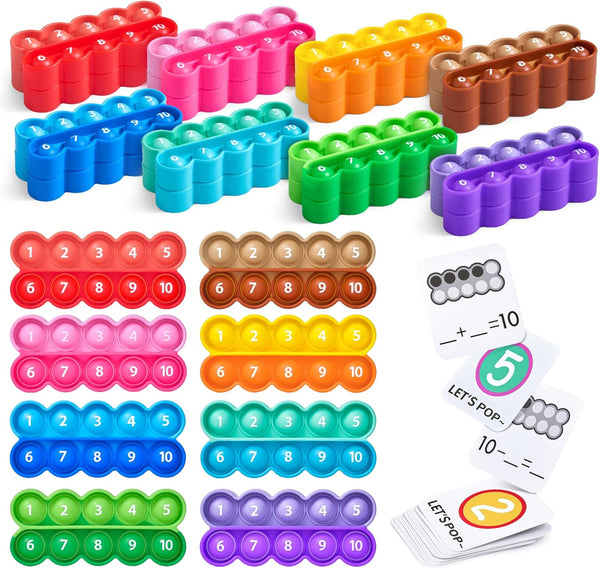 Joycat Ten-Frame Math Learning Tools for Elementary-24 Ten Frames and 20 Task