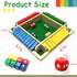 HENNAED 4-Player 8 4+ Shut The Box Game, Wooden dice Game with Dice and Shut-The-Box Instructions for Kids Adults