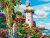 Springbok's Coastal Illumination 500 Piece Jigsaw Puzzle for Adults, Features an Idyllic Coastal Retreat Made in USA