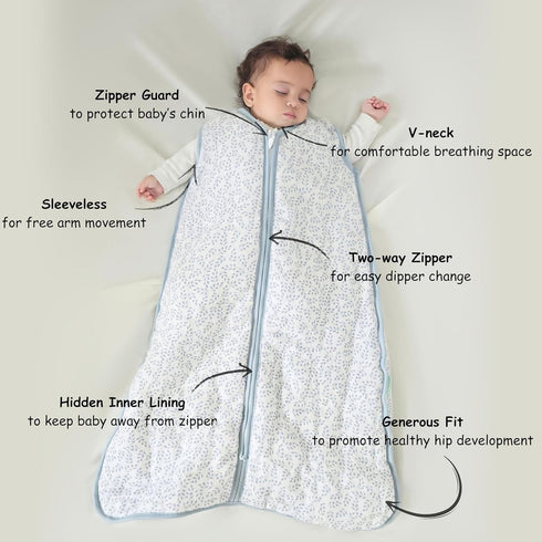 2.5 Unisex Baby Sleep Sack TOG, Winter Warm Thick Wearable Blanket, Soft Rayon made from Bamboo Toddler Sleep Bag
