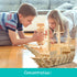 ICEKO KN 100pcs Classic Wooden Building Blocks Set, Solid STEM Toys for Kids, Montessori Toys for Toddlers
