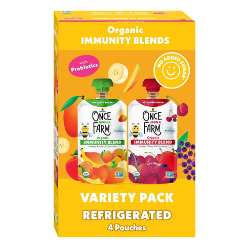 Once Upon a Farm Organic Immunity Blend Mango, Banana & Spirulina and