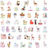 Zonon 100 Pieces Funny Llama Stickers - Cute Animal Alpaca Decals Llama Theme Waterproof Vinyl Stickers for Computer,