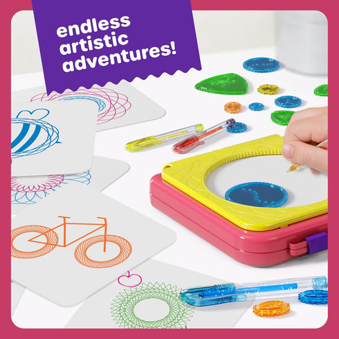 Set 6-12 6, 7, 8, 9, 10 Dan&Darci Spiral Art Kit for Kids - Craft for Girls & Boys Ages - Gifts for Year Old Girl, Boy