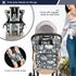 YANENDIE Backpack, Backpack Backpack Pumpkin Toile Pattern Diaper Bag Unisex Travel Baby Diaper Bags with Stroller