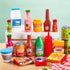 JOYIN 30Pcs Play Food Grocery Cans, Play Kitchen Accessories for Kids Gifts & Indoor Toys
