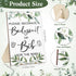 35 15 9 10 Roowest Pcs Baby Shower Bibs Games Design Wooden Baby Shower Party Game Sign DIY Bodysuit Sign White Blank