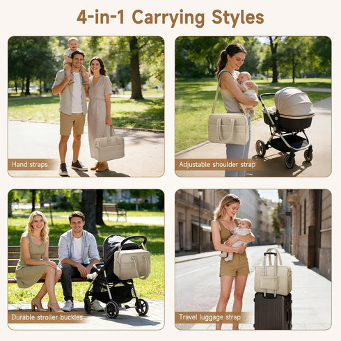Zalirium S1/S2 15.6" Pack,Camel Breast Pump Bag with Insulated Breast Milk Cooler Pocket, Fits Spectra & Most Pumps