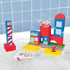 Set, BathBlocks Floating Coast Guard Red & Whte