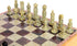 StonKraft 10" X 10" Chess Board Game Set with Wooden Base & Stone Inlaid Pieces