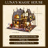 DIY Miniature House Kit, Tiny Magic Cabin House for Adults, 3D Wooden Puzzles Dollhouse with LED Light
