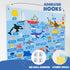 107 3-8 BONNYCO Felt Board for Toddlers with Sea Animals Figures. Montessori and Sensory Toys, Birthday Gifts for Kids