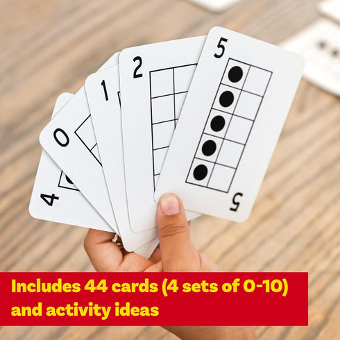 LEARNING ADVANTAGE 7293 Ten Frames Playing Cards