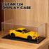 Hlimior 3 1: 24 PCS Acrylic Model Car Display Case Scale Clear Display Boxes with Plastic Base Diecast Model Car