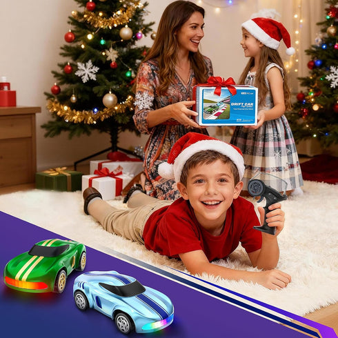 1/64 4WD 6 7 8-12, RC Drift Car, Mini Drift RC Cars Micro Remote Control Car with LED Lights and Speed Switch, Ideal