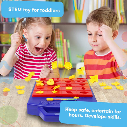 Winning Fingers Shape Toy Puzzle Game – Educational Board Game for Two Players, Concentration Matching Game for Kids 3+