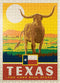 MyPuzzle Texas: The Lone Star State, Vintage Poster, Premium 500 Piece Jigsaw Puzzle for Adults