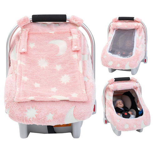 Baby Car Seat Cover, Infant Car Seat Cover Glow in The Dark,