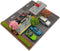 1/64 Scale Car Model Display Case, Hot Wheels Diorama Display Park with LED Lights (Includes 6 Parking Spaces)