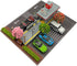 1/64 Scale Car Model Display Case, Hot Wheels Diorama Display Park with LED Lights (Includes 6 Parking Spaces)
