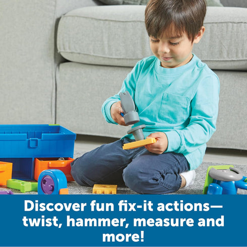 Learning Resources New Sprouts All-in-One Toolbox, 18 Pieces, Toddler Activities for Ages 2+
