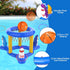 Pool Floats Toys Games Set, 2-in-1 Floating Pool Basketball Hoops & Pool Ring Toss Game for Kids Ages 8-12