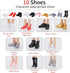 51 Pcs Doll Career Clothes & Accessories, 10 Sets of Role-Playing Clothing & 10 Pairs of Shoes for 11.5 Inch Dolls