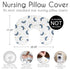 Sweet Jojo Designs Moon and Star Nursing Pillow Cover Breastfeeding Pillowcase for Newborn Infant Bottle Breast Feeding