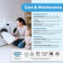 GML 0.4 27.5x47 Bunny Cooling Crib Mattress Pad Waterproof, Breathable Baby Mattress Protector for Toddler Bed