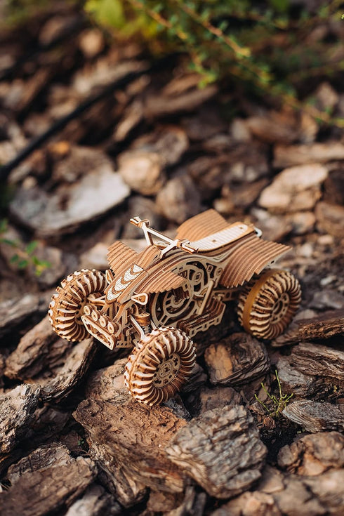 Wood Trick Quad Bike 3D Wooden Puzzles for Adults and Kids to Build Rides up to 30 ft Wooden Model Car Kits