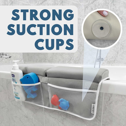 Elbow Set Elbow Baby Bath Kneeler and Rest Pad - Non-Slip Quick Dry Bath Kneeling Pad and Bath Rest Pad with Pockets